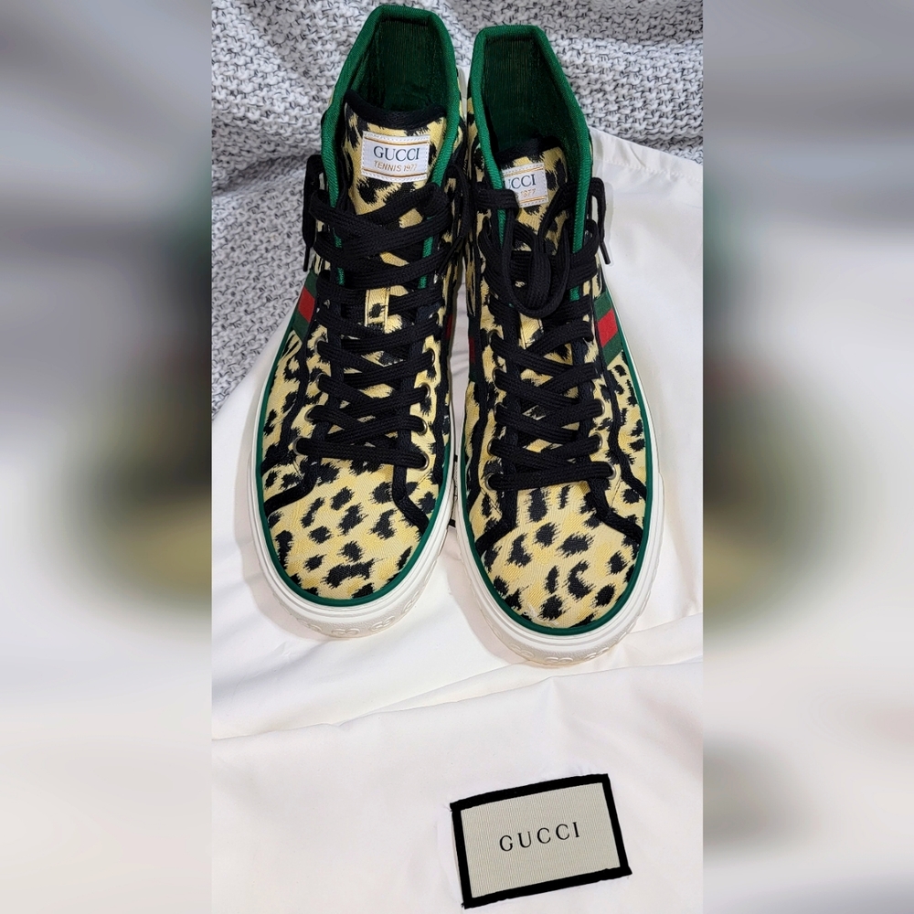 Gucci 1977 high top sneakers 8+